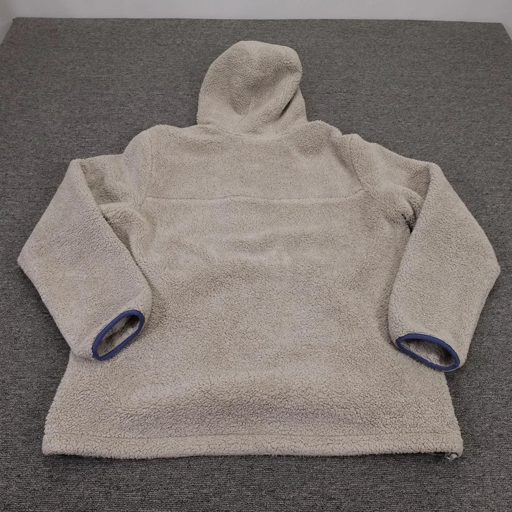 The North Face Hoodie Mens XL Gray Sherpa Fleece 1/4 Zip Pullover Heavyweight